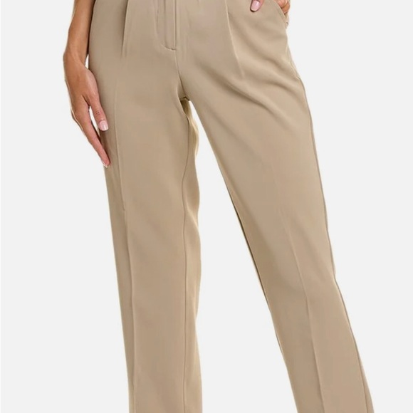 NWT Max Studio High Rise Straight Leg Pants in Sage Green Size XS - Picture 1 of 8